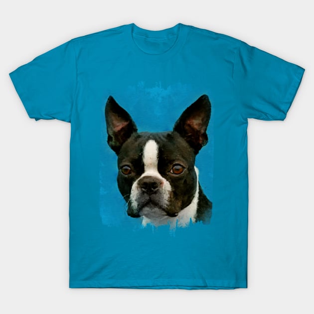 Boston Terrier dog T-Shirt by Nartissima